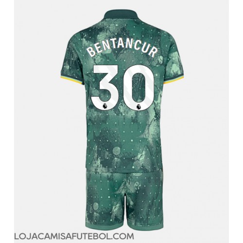 Camisa de Futebol Tottenham Hotspur Rodrigo Bentancur #30 Equipamento Alternativo Infantil 2024-25 Manga Curta (+ Calças curtas)